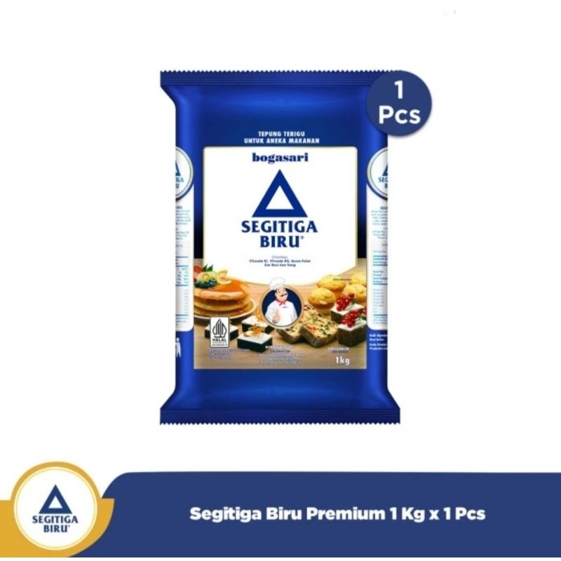 

Tepung Terigu Bogasari Segitiga Biru 1kg