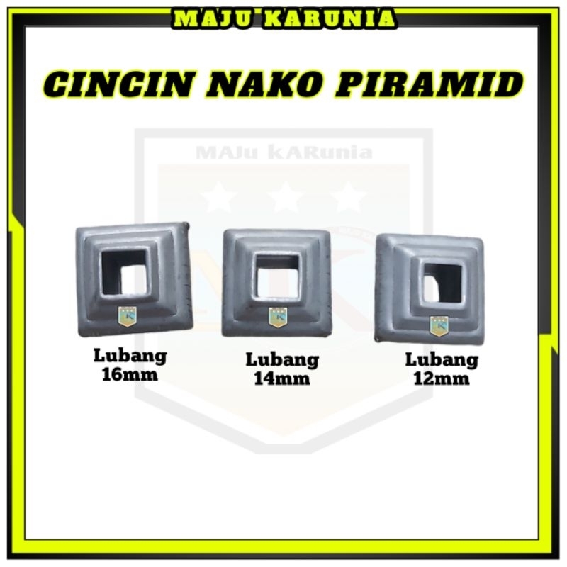 Cincin Piramid Ornamen Aksesoris Pagar Besi Tempa  Asesoris Besi Nako