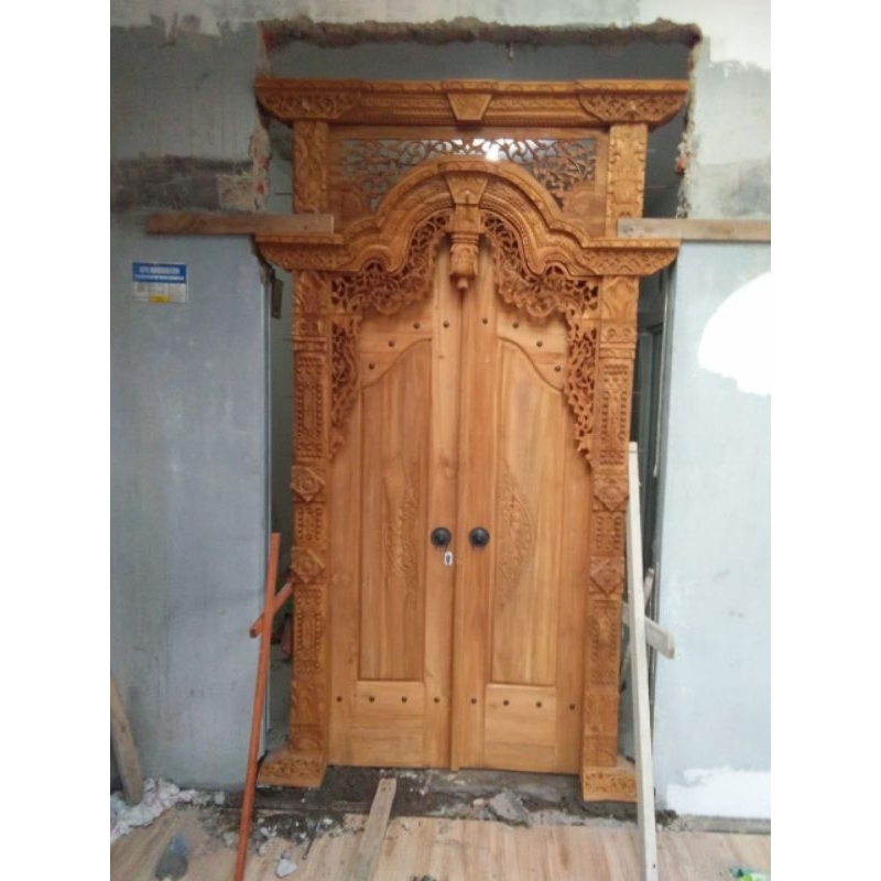 Pintu Gebyok Antik Ukir Bali 120 x 250 (invoice)