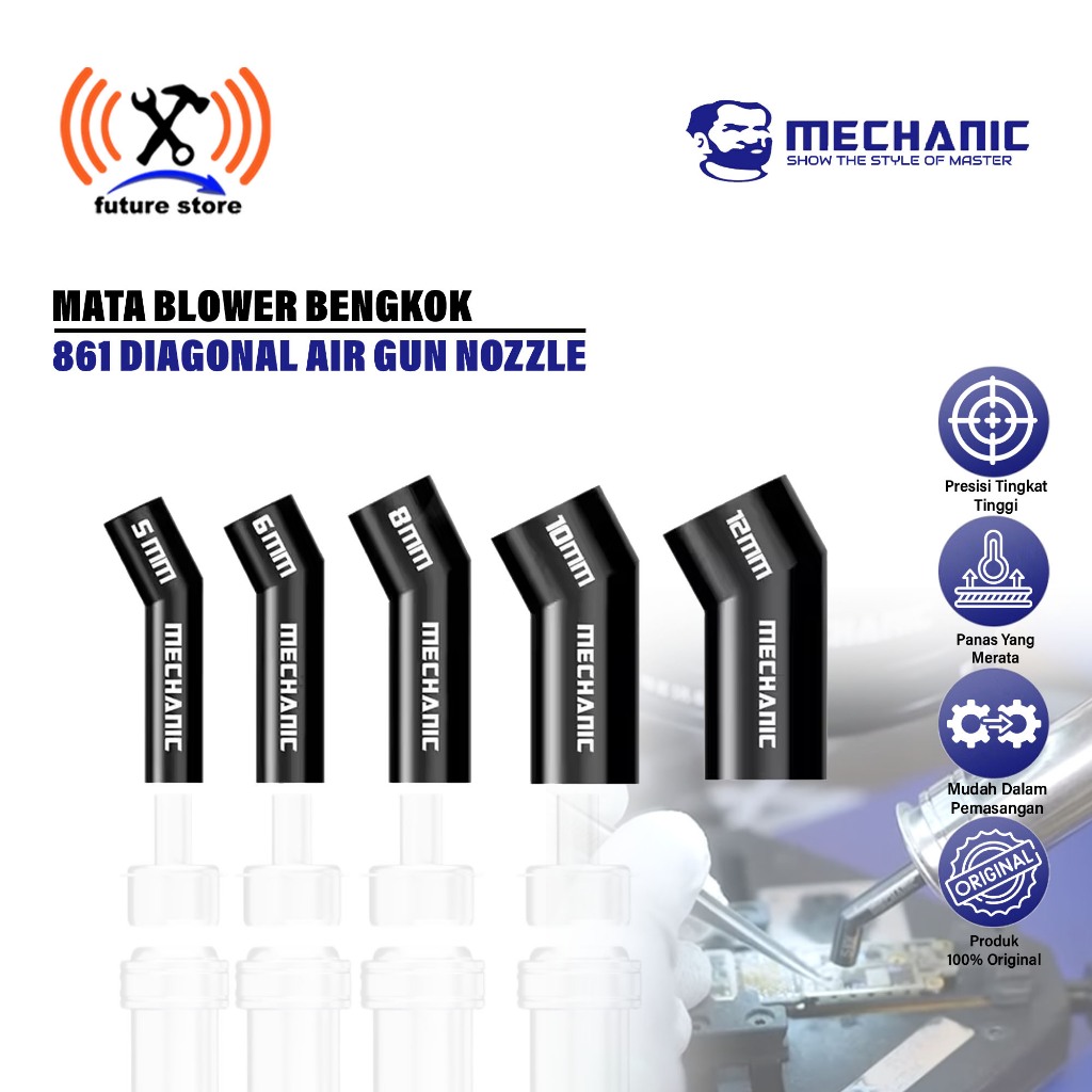 MECHANIC 861 DIAGONAL AIR NOZZLE MATA BLOWER BENGKOK UNIVERSAL ORIGINAL