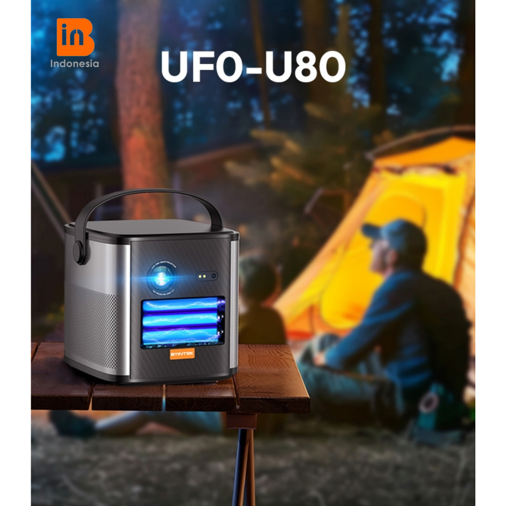 Projector BYINTEK U80 Smart WiFi Android Full HD 1080P DLP Video 3D 4K  Mini Portable Projector