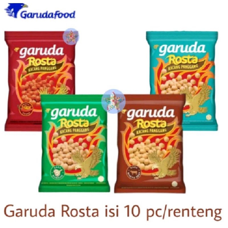 

Garuda rosta kacang panggang bawang pedas isi 10 pcs Renteng