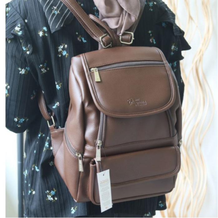 My Qeena by Kirana Stuff Prisha Bag Tas Wanita Ransel Tas Punggung Backpack Tas Sekolah Tas Remaja