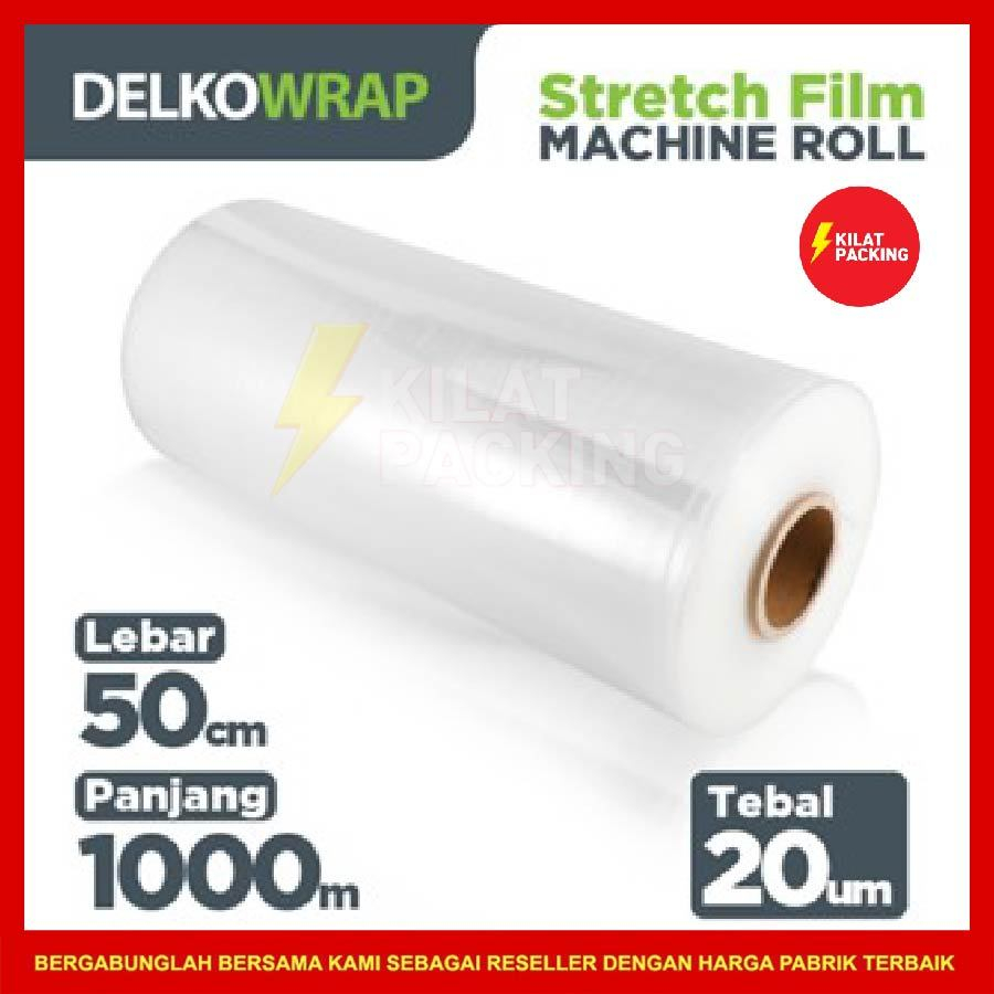 

Stretch Film Machine Roll Plastik Wrapping Stretch Film Plastik Wrap Bening Delkowrap Satuan