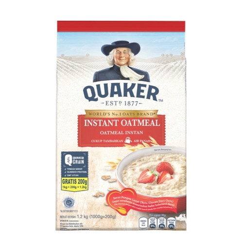 

QUAKER INSTANT OAT MEAL BKS 1.2 KG
