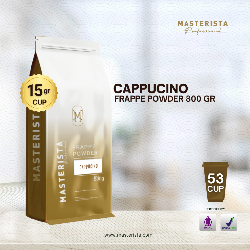 

Bubuk Minuman Masterista Cappucino Base 800gr