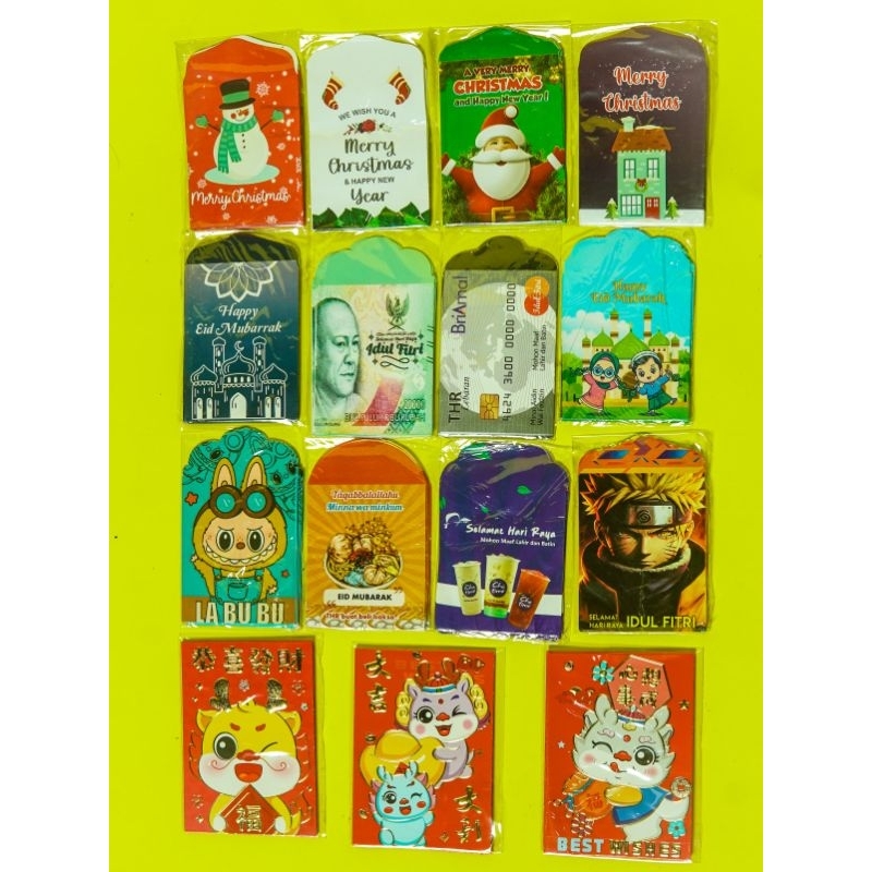 

[10 pcs] AMPLOP LEBARAN IDUL FITRI NATAL IMLEK TAHUN BARU HARI RAYA AGAMA / AESTHETIC / UNIK / AMPAU / ANGPAU / PANJANG / MURAH