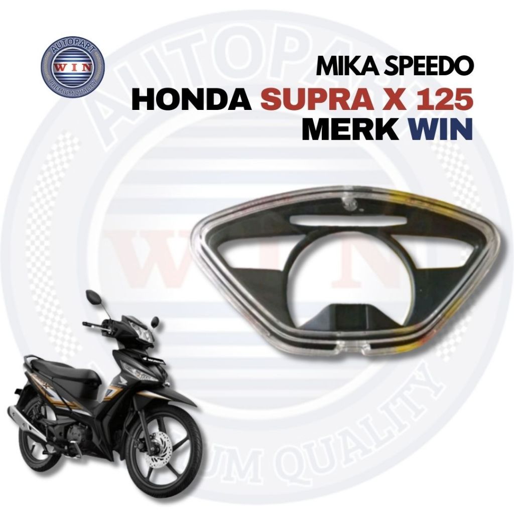 Mika Speedo Supra X 125 || Mika Kaca Cover Speedometer Kilometer Supra X 125 2005 (KTM) Merk Win