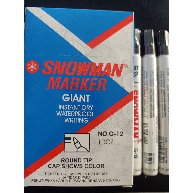 

Spidol snowman permanen BG-12