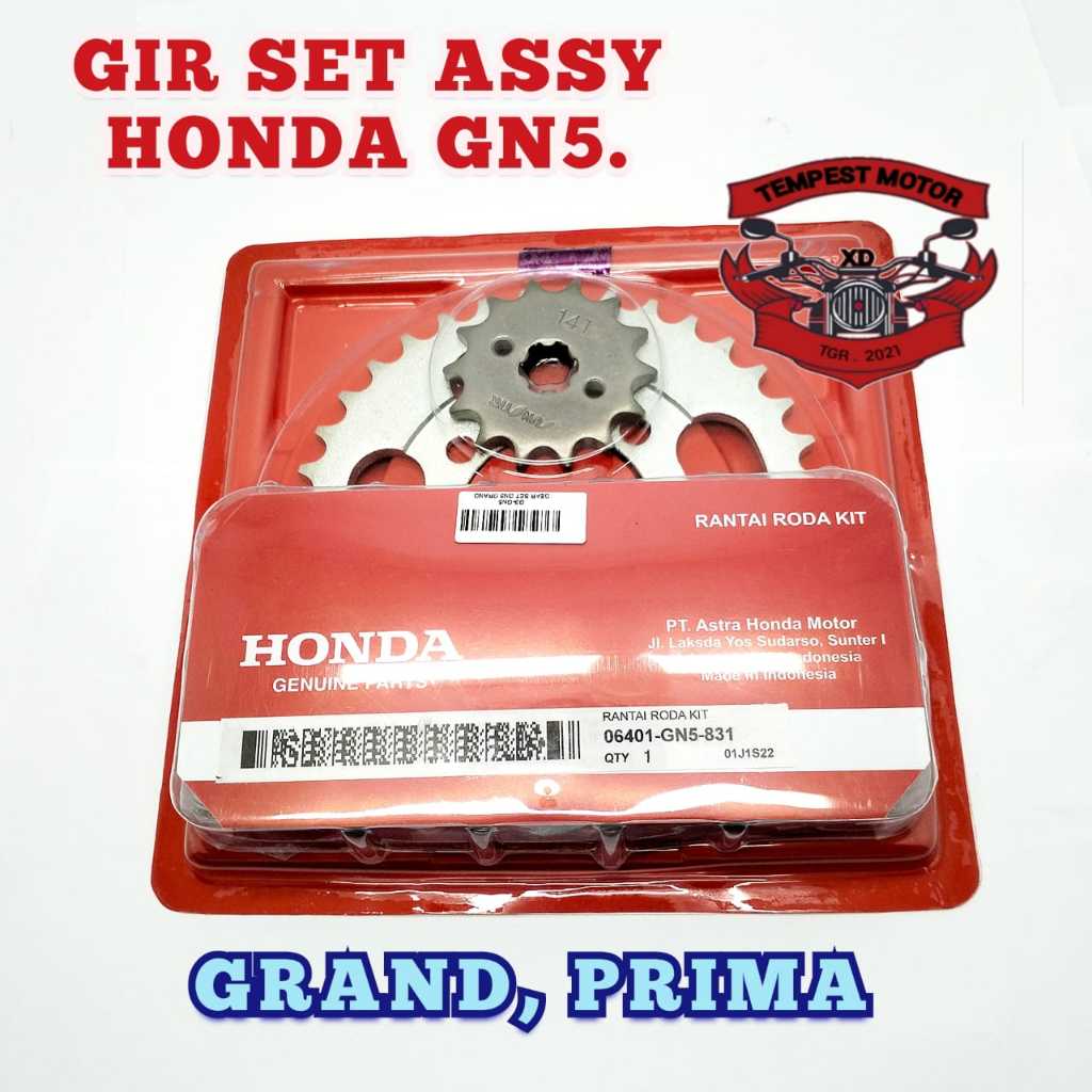 GEAR SET GRAND GER SET HONDA GN5 GIR SET HONDA GRAND GIR RANTAI LEGENDA GER SET DAN RANTAI ORI GRAND