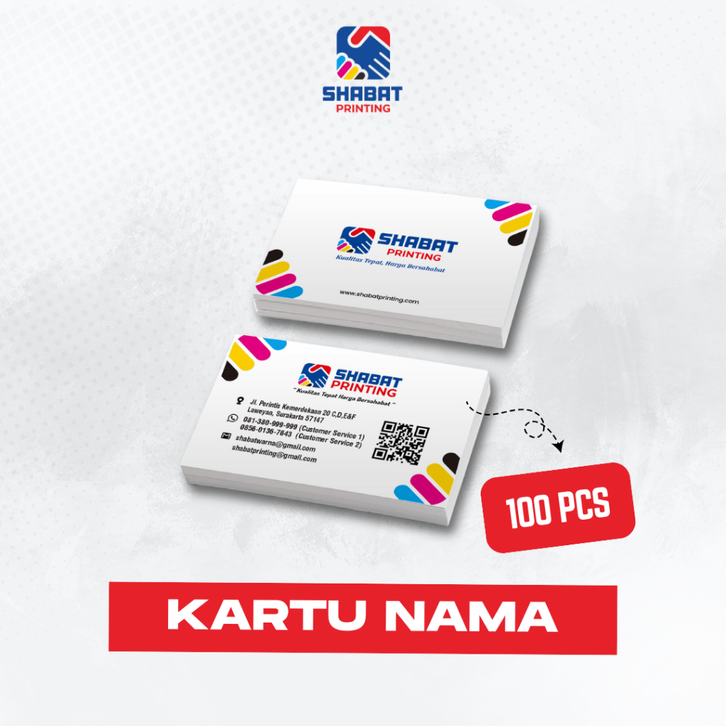 

Cetak Kartu Nama Isi 100 + Box / Business Card (1 box isi 100)