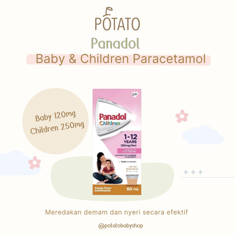 Panadol Baby & Children Paracetamol - Obat Sirup Anak Bayi Panadol Malaysia