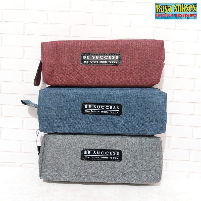 

Kotak Pensil Kain BE SUCCESS/Kotak Pensil Kain Simple/Kotak Pensil Polos