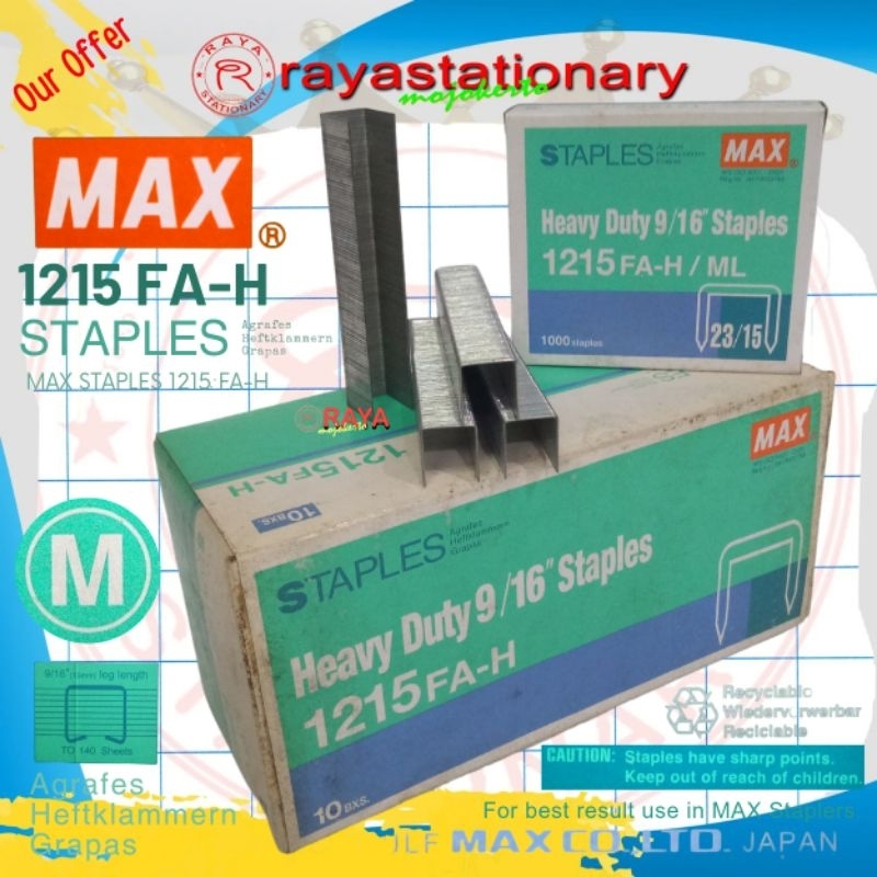 

Isi staples Max 1215 FA- H
