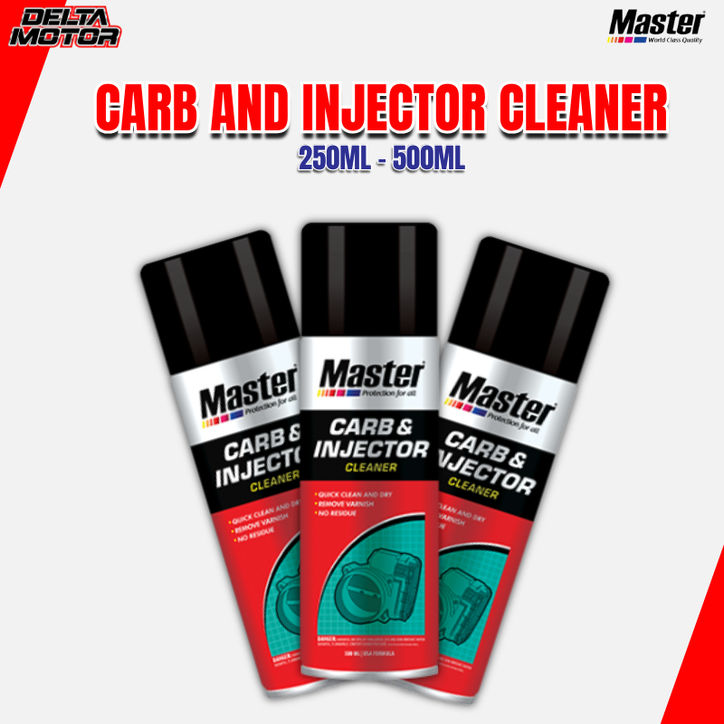 Master Carb And Injector Cleaner 250ml 500ml Cairan Pembersih Karbu Karburator Injeksi Motor Matic