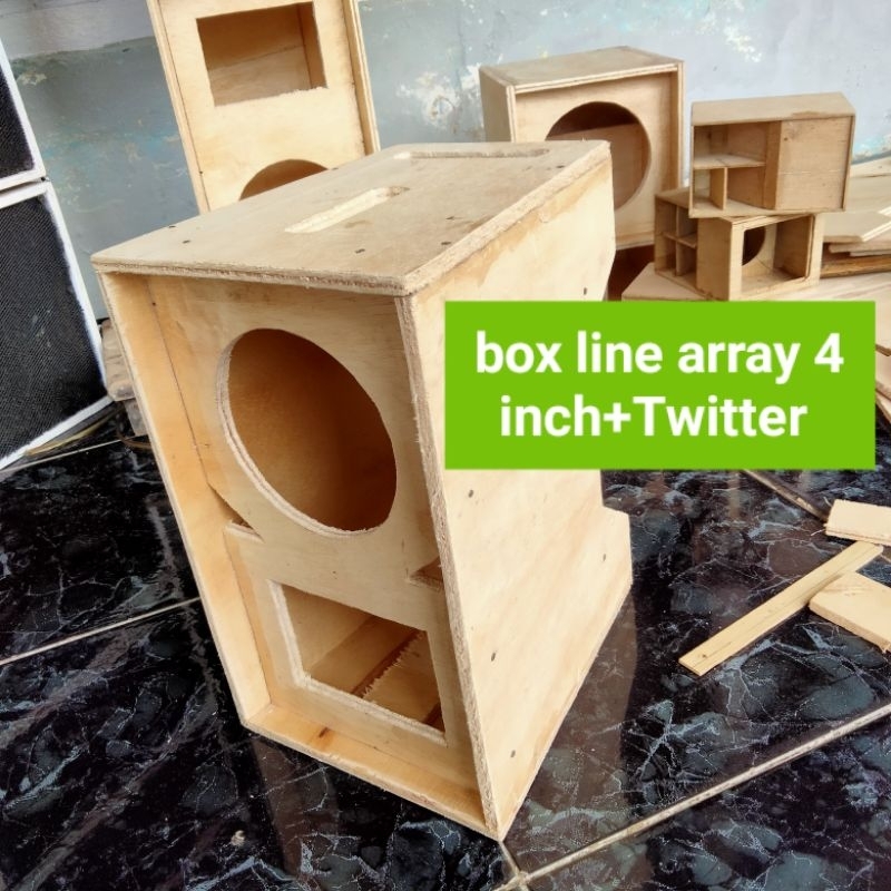 box speaker line array 4 inch + Twitter