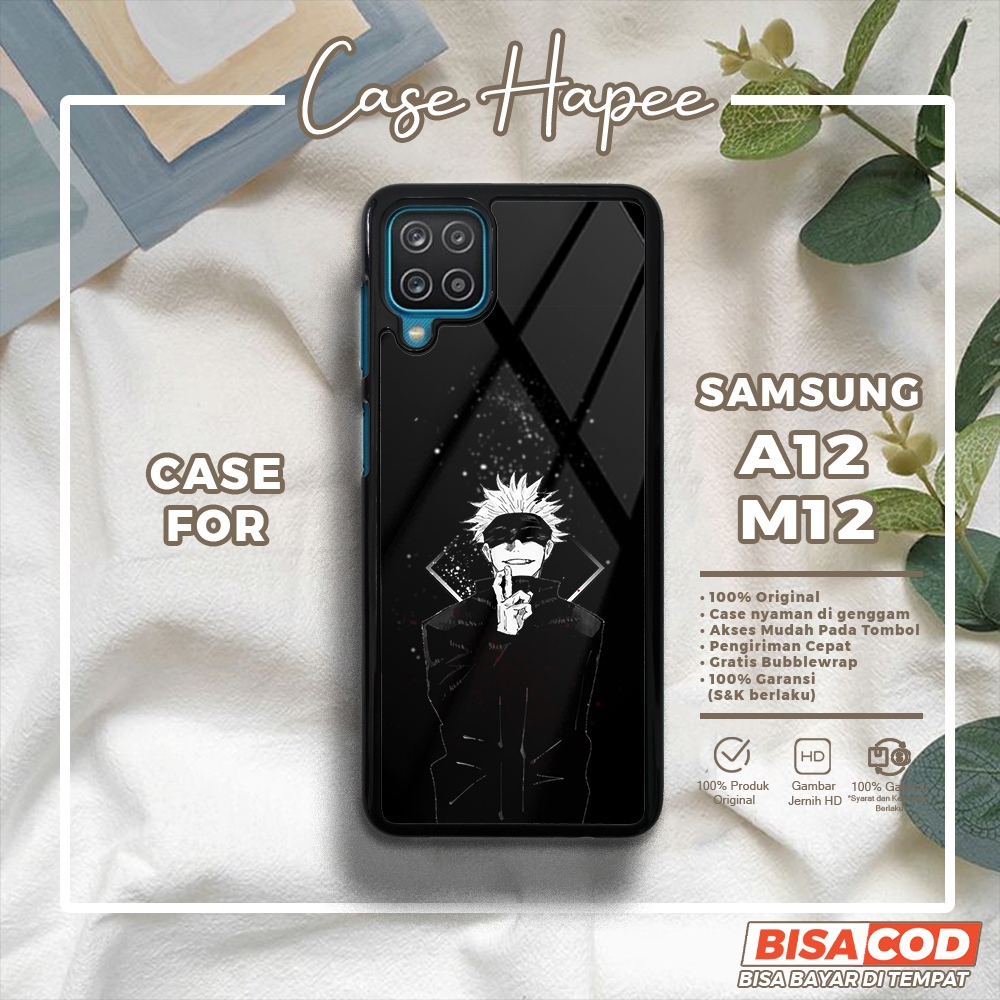 Case Samsung A12 M12 Casing Samsung A12 M12 [GOJO] Casehapee Case Glossy Case Aesthetic Custom Case 