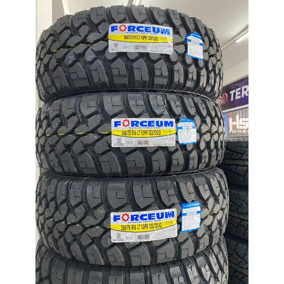 ban mobil cangkul hiluk/triton ring16 ukuran 265 75 R16 MERK FORCEUM M/T 08 PLUS