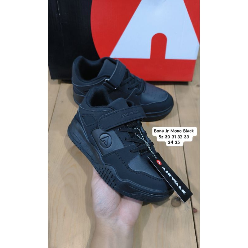 Sneakers Anak Full Black Unisex Original Brand Airwalk