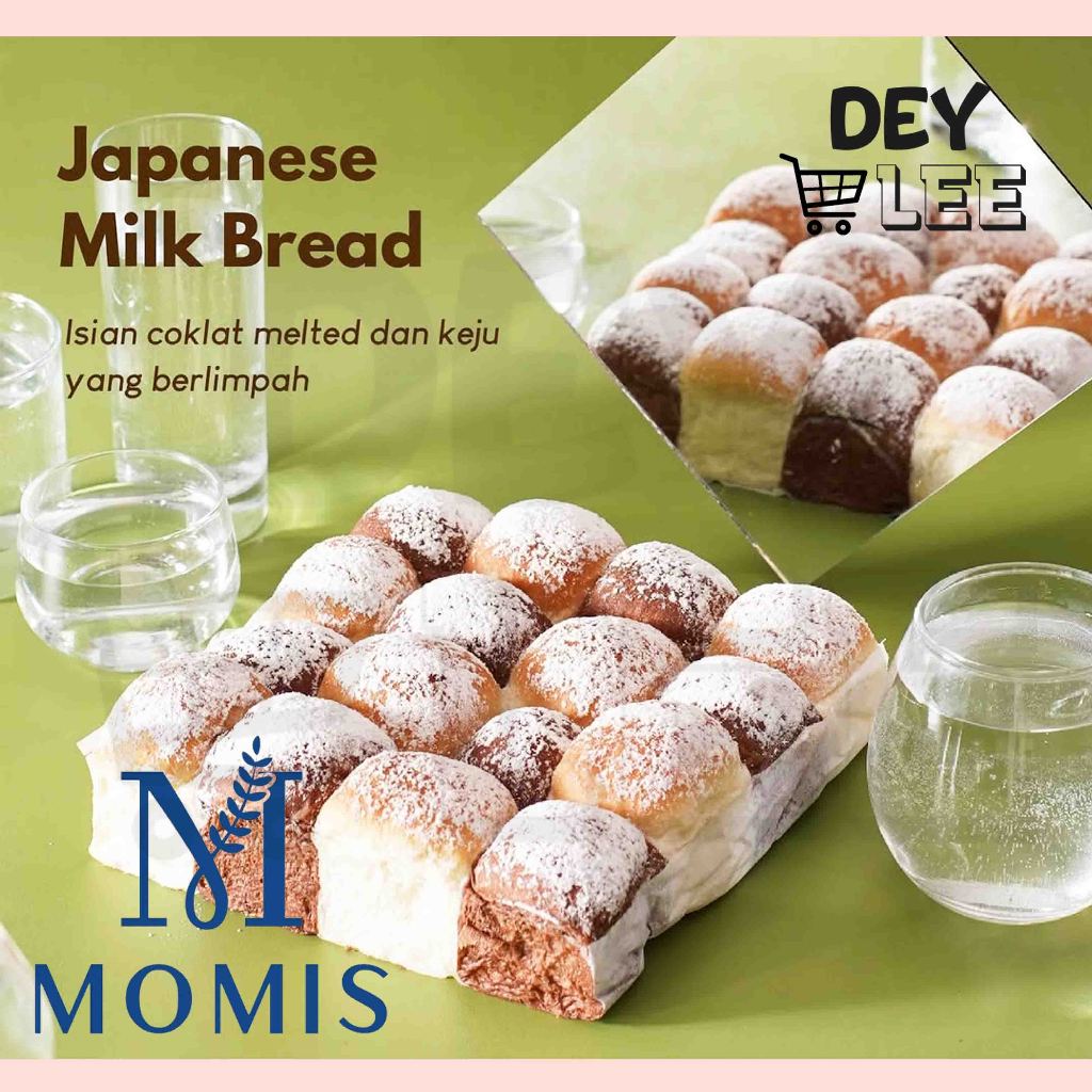 

MOMIS Japanese Milk Bread Mix Keju & Cokelat Lumer Bandung