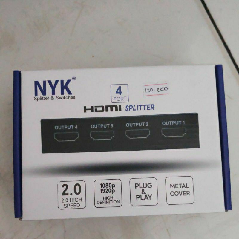 NYK HDMI SPLITTER 4 PORT