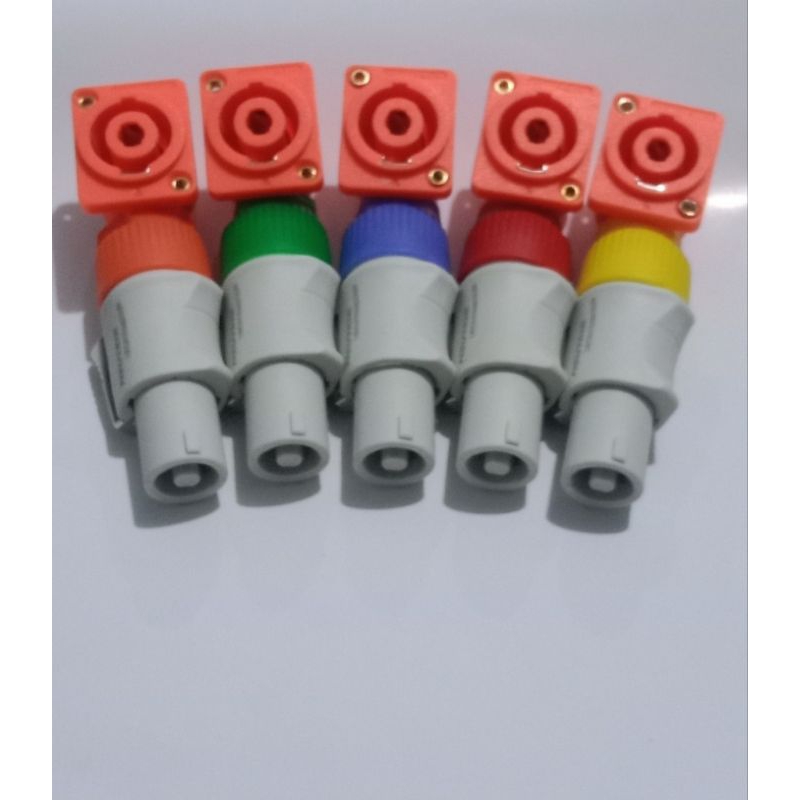 5set jack speakon neutrik warna+soket speakon oren
