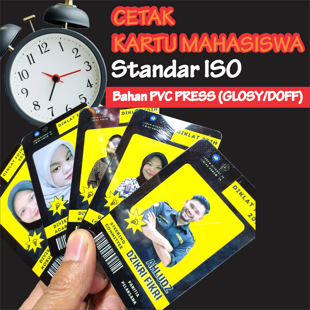 

CETAK ID CARD / KARTU VISITOR / MEMBER CARD / KARTU PEGAWAI / KARTU PELAJAR STANDART min 10pcs