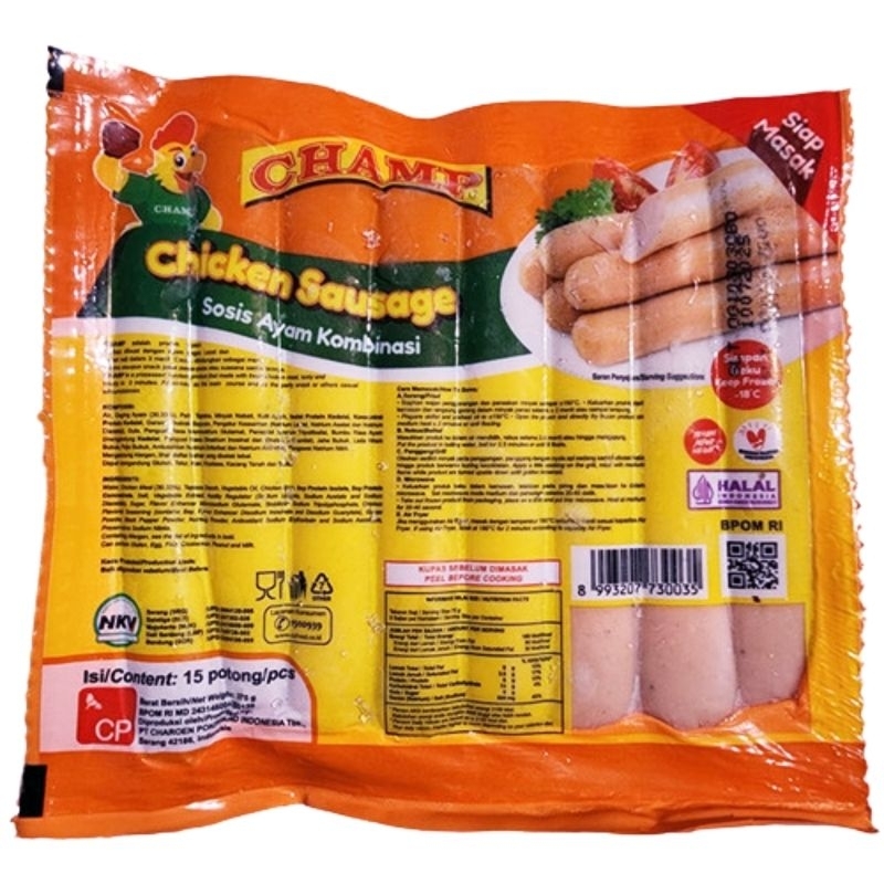 

Champ Sosis Rasa Ayam Isi 15 Berat 375 gr