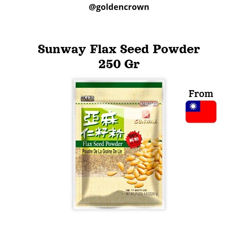 

Sunway Flax Seed Powder | Bubuk Biji Rami 250g