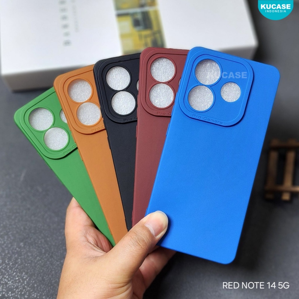 Case Redmi Note 14 5G Redmi Note 14 Pro Redmi Note 14 Pro Plus Case Pro Kamera Warna softcase Macaro