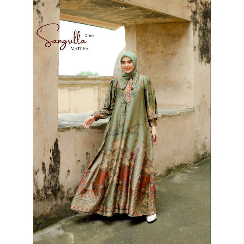 AA COLLECTION | TERBARU SANGRILLA DRESS BY HALWA APPAREL | GAMIS HALWA TERBARU | DRESS HALWA
