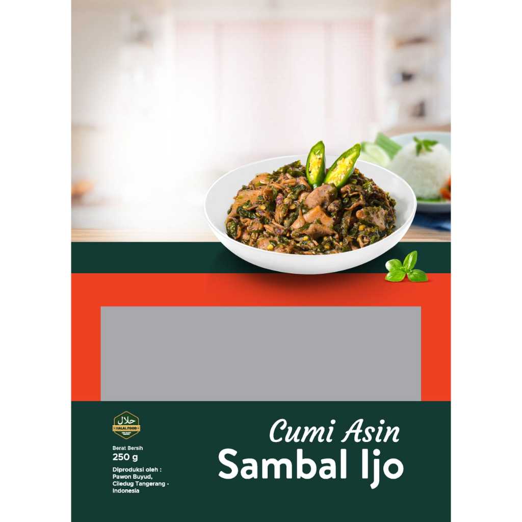 

Cumi Asin Sambal Ijo 250gr