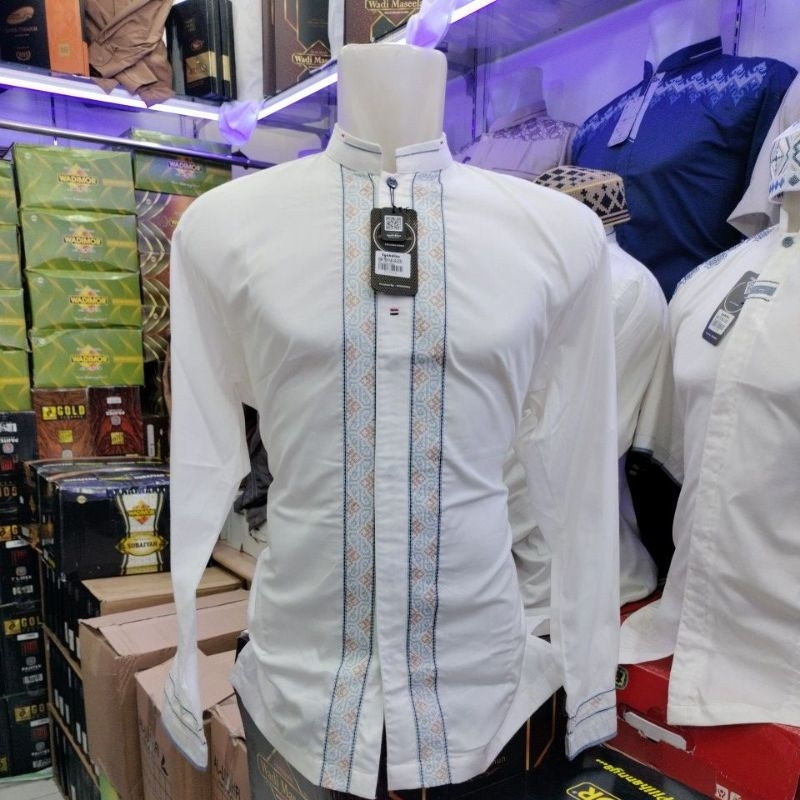 KOKO LENGAN PANJANG PUTIH NATURAL SYAHDIKA