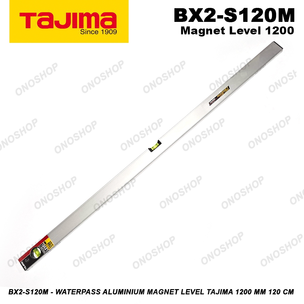 BX2-S120M - Waterpass Aluminium Magnet Level Tajima 1200 mm 120 cm