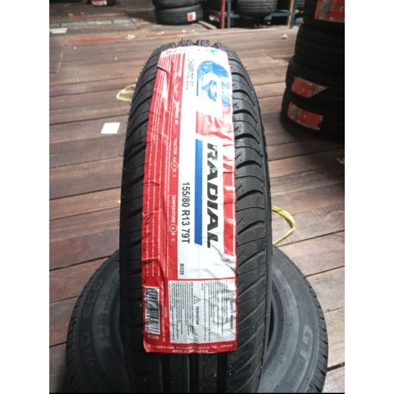 Ban Mobil Ukuran 155/80 Ring 13 Gajah Tunggal Radial Champiro Eco