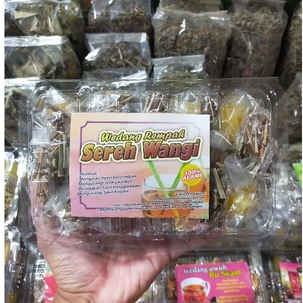 

Wedang sereh wangi - wedang rempah - minuman kesehatan alami - isi 10 - meningkatkan kekebalan tubuh - radikal bebas - original Jogja