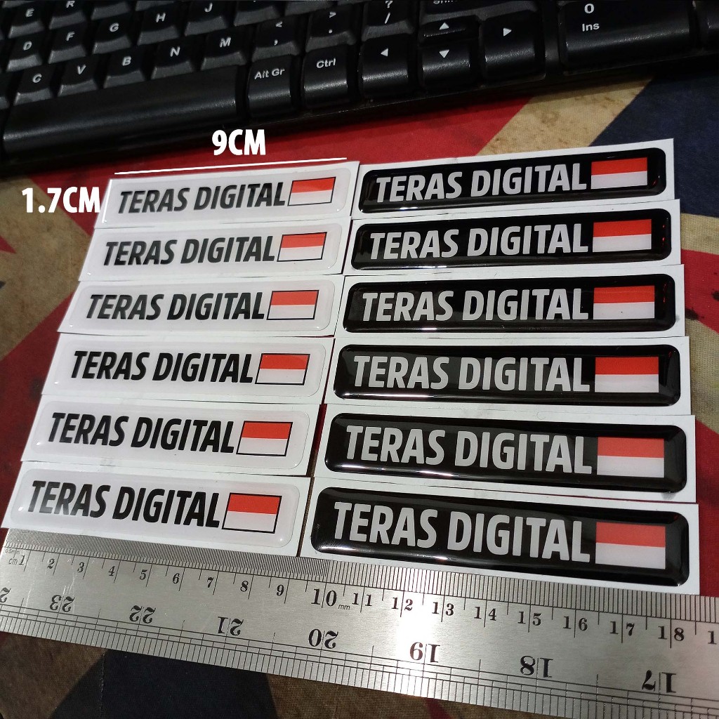 

Custom Sticker Timbul Resin NAMA Stiker Logo Lycal 3D Kecil 1SET