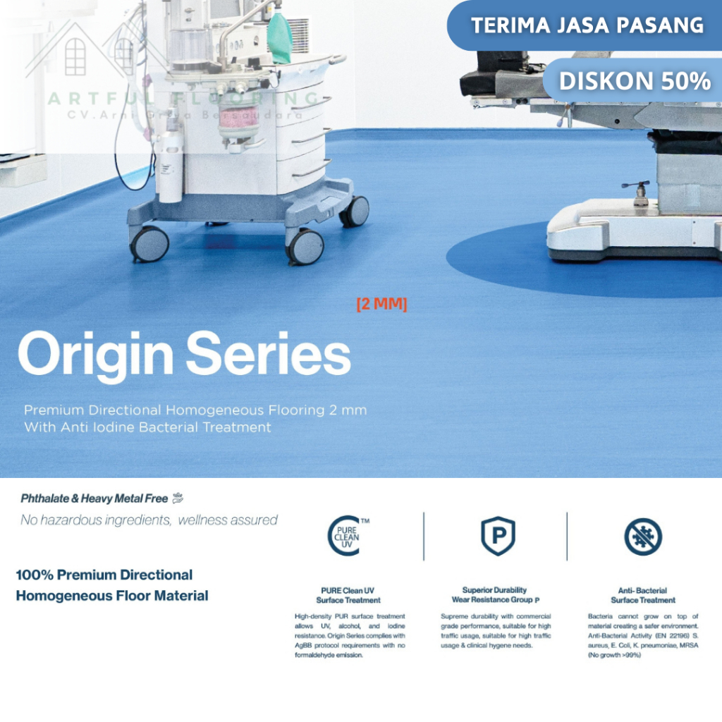 Vinyl Roll Rumah Sakit-Vinyl Roll Origin Series Tebal 2mm