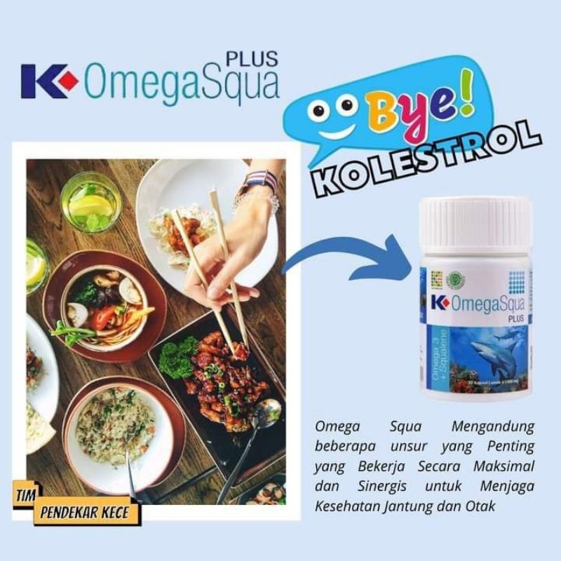 Klink K-OmegaSqua Plus @ 1000 mg. omega squa k-link minyak ikan hiu