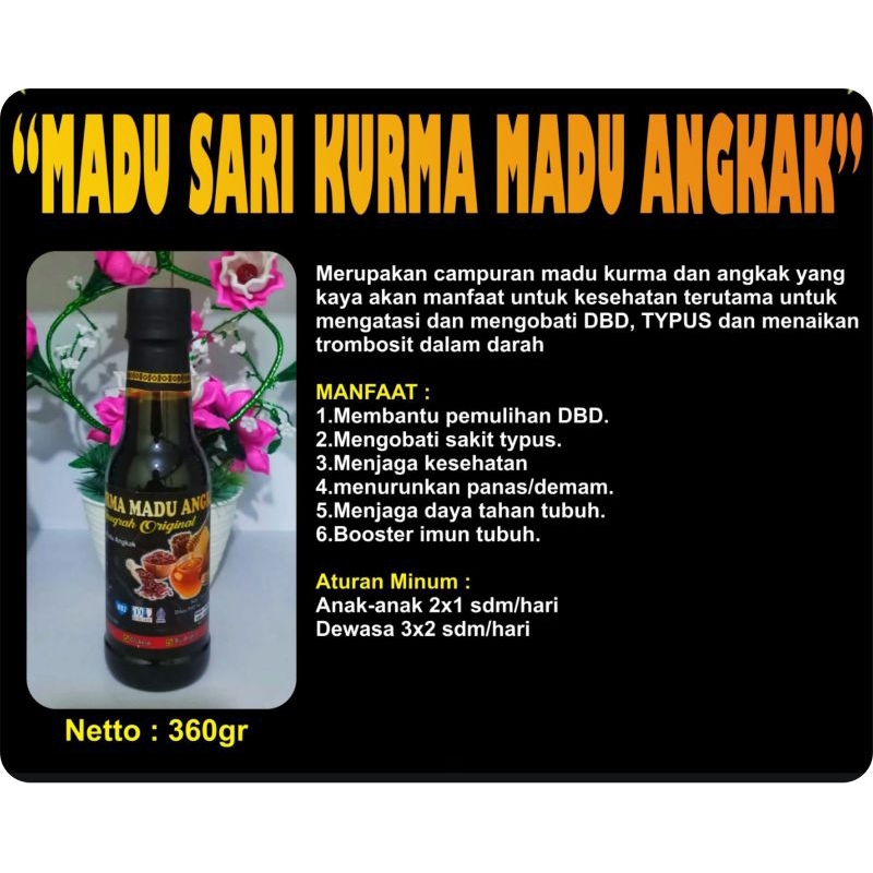 

Madu Sari Kurma Madu Angkak