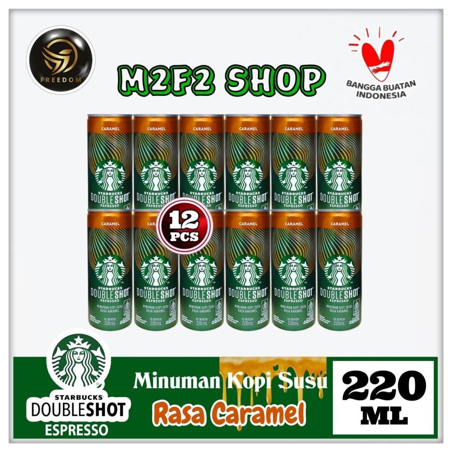 

Starbucks Doubleshot Espresso Caramel Coffee Can | Kopi Susu Rasa Karamel Kaleng - 220 ml (Kemasan 12 Pcs)