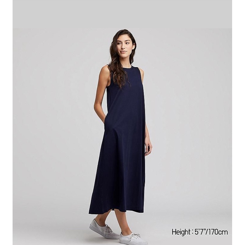 Long Or Midi Dress Branded Preloved Uniqlo GU