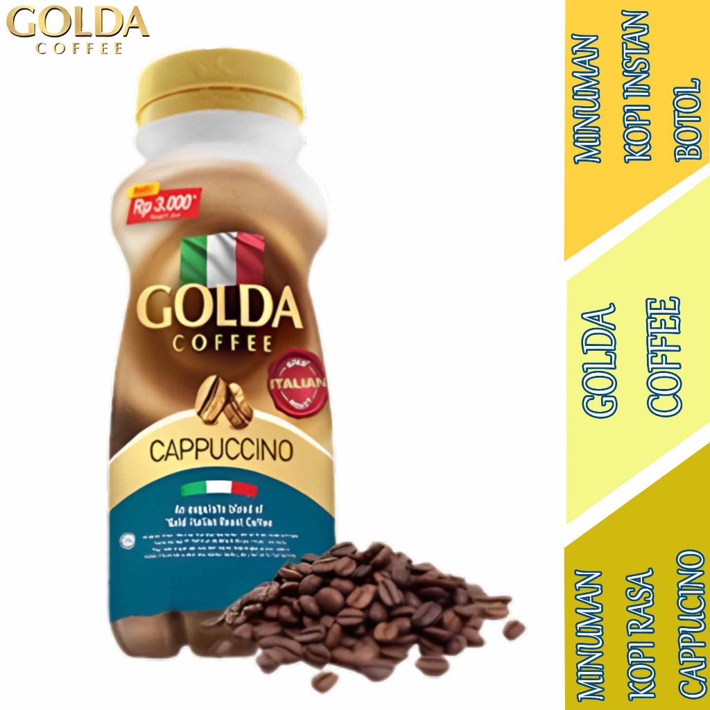 

Minuman Kopi Instan - Golda Coffee - Minuman Coffee Capuccino - 200ml