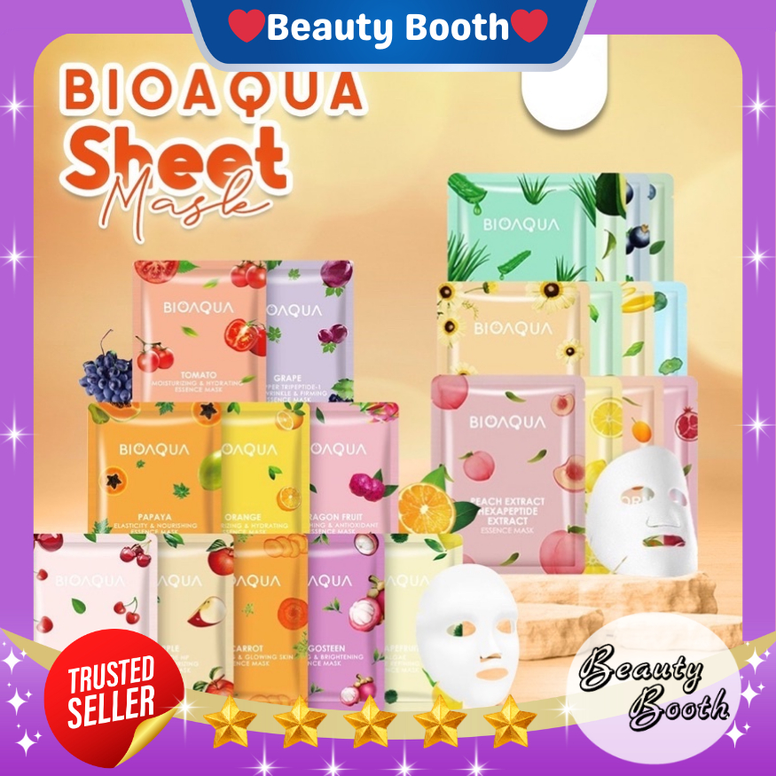 BIO AQUA Sheet Mask | Masker Wajah BioAqua Sheet Mask Muka