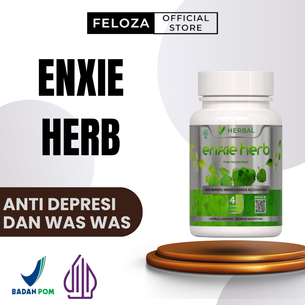 ENXIEHERB Obat Antidepresan Anti Depresi Anxiety Kecemasan Gerd Anxiety Insomnia Skizofrenia Bipolar