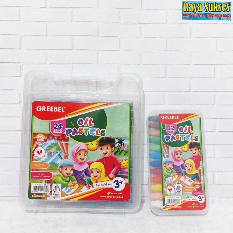 

Oil Pastel Greebel 12 Warna Dan 24 Warna/Crayon Greebel 12w/24w