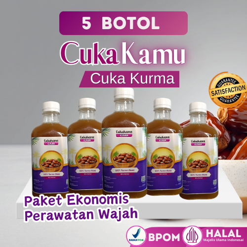 

Cuka Kurma - Cuka Kurma Alami Toner Perawatan Wajah - 5 Botol