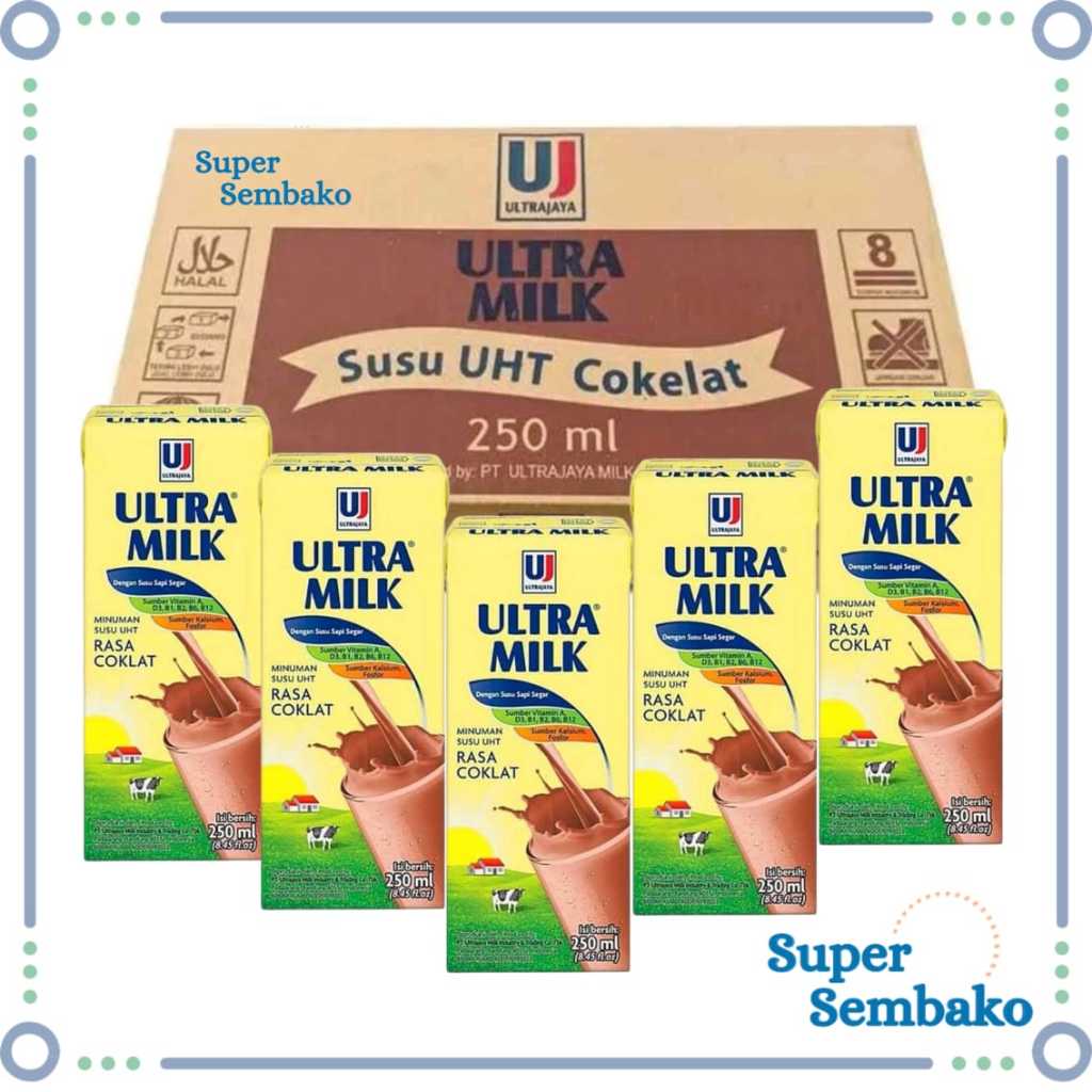 

ULTRA MILK COKELAT 250ML PER 1 DUS KARTON ISI 24 PCS