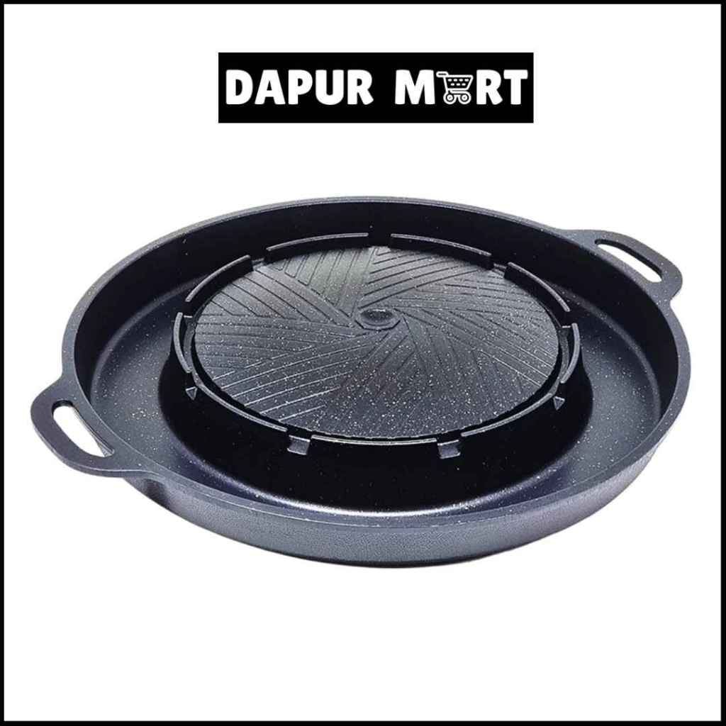 BBQ Grill 2 in 1 Sukiyaki Bulgogi Pan | Steamboat + Barbeque Pan