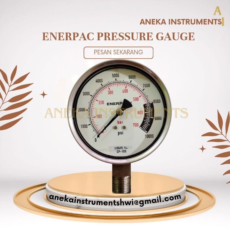 ENERPAC PRESSURE GAUGE BOTTOM CONNECTION